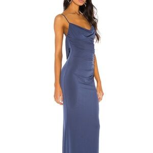 Katie May Surreal Dress in Deep Sea Blue